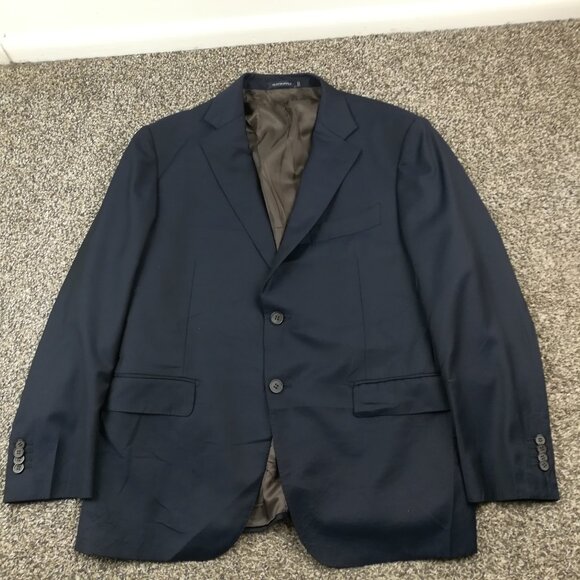SuitSupply 44S Zignone Super 110s Wool Napoli Blazer Suit Jacket Navy Blue